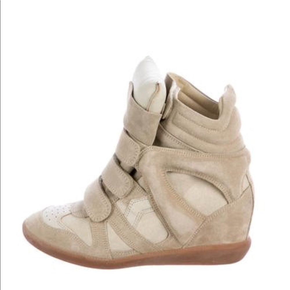 ETOILE ISABEL MARANT BEKETT HIGH-TOP SNEAKERS.